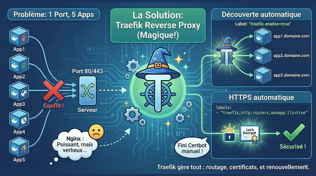 Traefik : Le Reverse Proxy moderne pour vos conteneurs